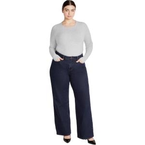 City Chic Womens Jean – JoJo Straight(Dark Denim)