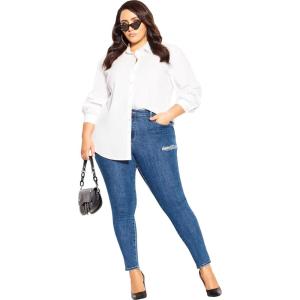 City Chic Women’s Jean-Harley Emily(Sapphire)