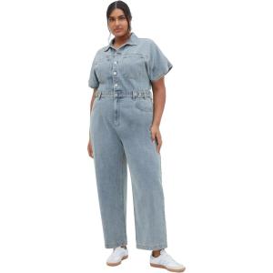 City Chic Women’s Plus Size Boiler Suit – Karsyn(Light Denim)