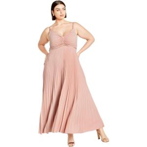 City Chic Women’s Plus Size Cocktail Dress – Ariana Maxi(Vintage Rose)