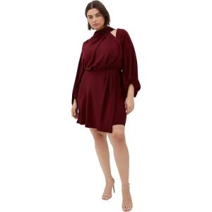 City Chic Women’s Plus Size Cocktail Dress – Jaylee Mini(Plum)