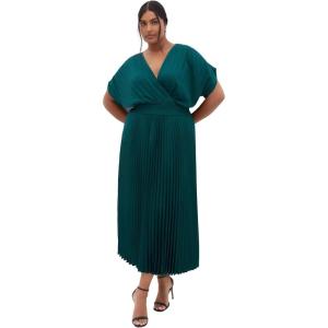 City Chic Women’s Plus Size Dress – Elia(Emerald)