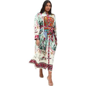 City Chic Women’s Plus Size Dress – Ezra Print Maxi(Hero Dreamscape)