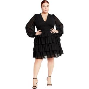 City Chic Women’s Plus Size Dress – Kailey(Black)