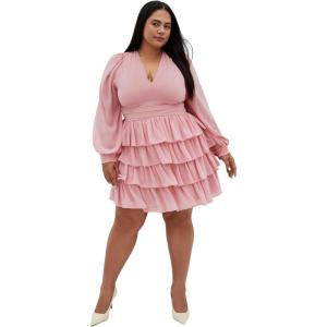 City Chic Women’s Plus Size Dress – Kailey(Sugar)