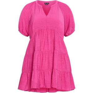 City Chic Women’s Plus Size Dress – Kara(Magenta)