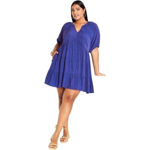 City Chic Women’s Plus Size Dress – Kara(Marine)