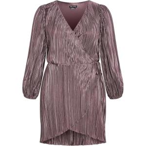 City Chic Women’s Plus Size Dress – Kira(Titanium)
