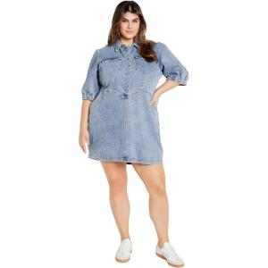 City Chic Women’s Plus Size Dress – Remi Denim(Light Wash)