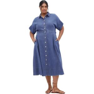 City Chic Women’s Plus Size Dress-Cassidy, Mid Wash(Mid Wash)