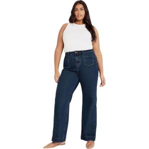 City Chic Women’s Plus Size Jean – Amber(Dark Wash)
