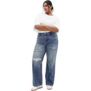 City Chic Women’s Plus Size Jean – Harley Rochelle(Blue Grey Wash)