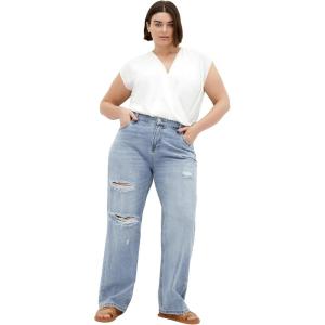 City Chic Women’s Plus Size Jean – Harley Rochelle(Light Denim)