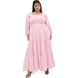 City Chic Women’s Plus Size Maxi Dress – Brodie(Soft Pink)