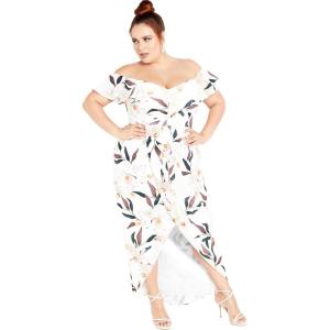 City Chic Women’s Plus Size Maxi Dress – Sweet Orchid(Sweet Orchid)