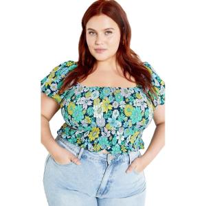 City Chic Women’s Plus Size Naomi Top(Hippie Chic)