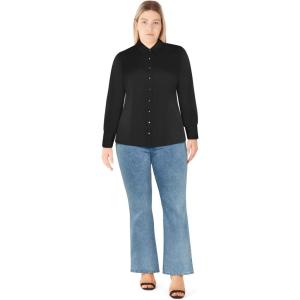 City Chic Women’s Plus Size Shirt – Amoura(Black)