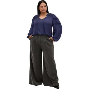 City Chic Women’s Plus Size Shirt – Drama Queen(Navy)