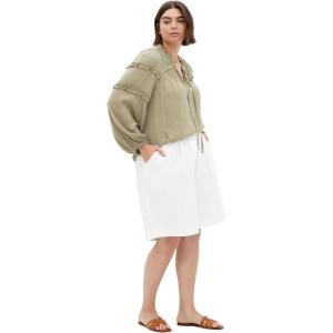 City Chic Women’s Plus Size Shirt – Drama Queen(Sage)