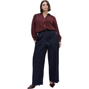 City Chic Women’s Plus Size Shirt – Hadlee(Dark Cherry)