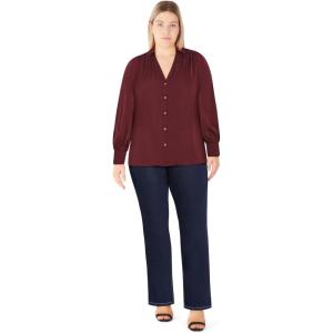 City Chic Women’s Plus Size Shirt – Jennifer(Red)