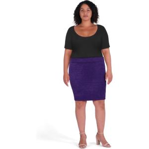 City Chic Women’s Plus Size Skirt – Ivanna(Purple)
