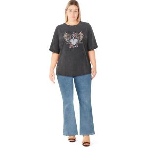 City Chic Women’s Plus Size Tee – Kora(Black S)