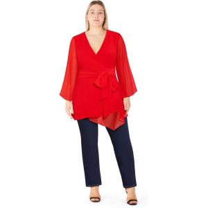 City Chic Women’s Plus Size Top – Ainsley(Red)