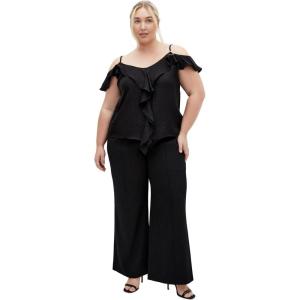 City Chic Women’s Plus Size Top – Aliya(Black)