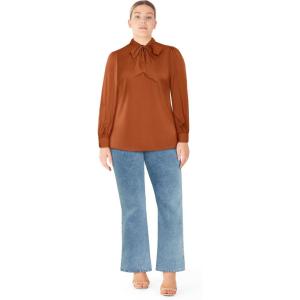 City Chic Women’s Plus Size Top – Chana(Toffee)