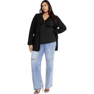 City Chic Women’s Plus Size Top – Izzy(Black)