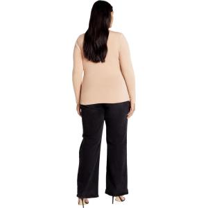 City Chic Women’s Plus Size Top – Izzy(Nude)