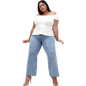 City Chic Women’s Plus Size Top – Jessa(Ivory)