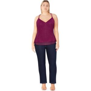 City Chic Women’s Plus Size Top – Rosalia(Purple)