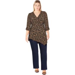 City Chic Women’s Plus Size Top – Yara(Geo Animal)