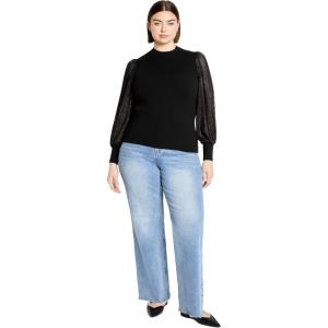 City Chic Women’s Plus Size Top Tarynn(Black)