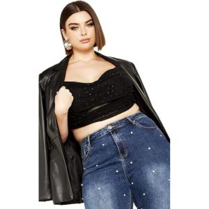 City Chic Women’s Plus Size Top-Kiera(Black)