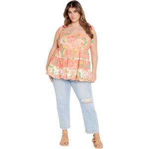 City Chic Women’s Plus Size Tunic Cleo(Bellini Splice)