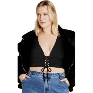 City Chic Womens Top – Baylee(Black)