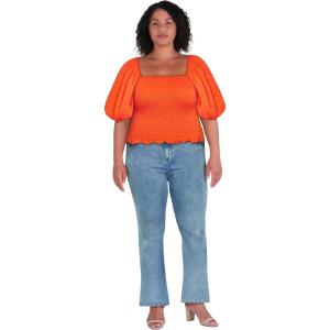 City Chic Womens Top – Chrysie(Orange)