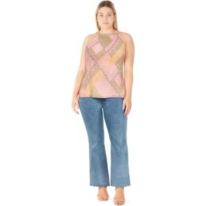 City Chic Womens Top – Kaya Pleat Print(Print)