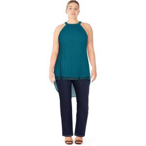 City Chic Womens Top – Kaya Pleat(Teal)