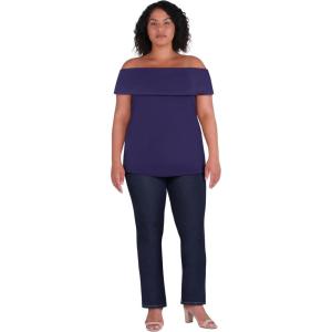 City Chic Womens Top – Marla(Navy)