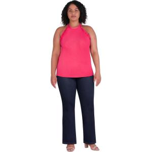 City Chic Womens Top – Ruffle(Vibrant Pink)
