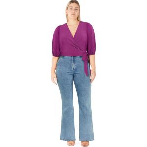 City Chic Womens Top – Tie Kira(Magenta)