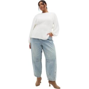 City Chic Women’s Top-Cara Long Sleeve(Ivory)