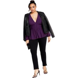 City Chic Women’s Top-Rapture(Petunia)