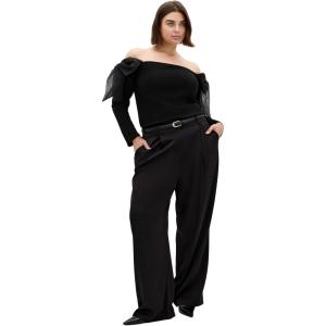 City Chic Women’s Top-Stacie Off Shoulder(Black)