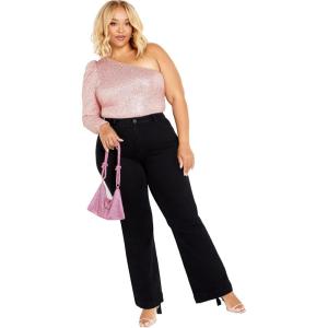 City Chic womens Plus Size Bodysuit Katelyn(Soft Pink)