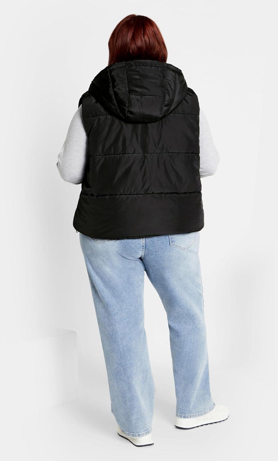 image:imageCITY CHIC Ava Puffer VestBlack